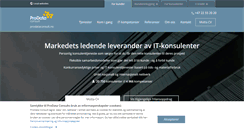 Desktop Screenshot of prodataconsult.no