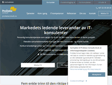 Tablet Screenshot of prodataconsult.no